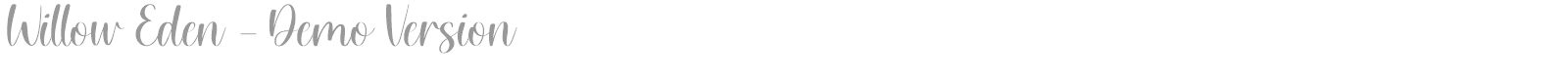 Willow Eden font preview